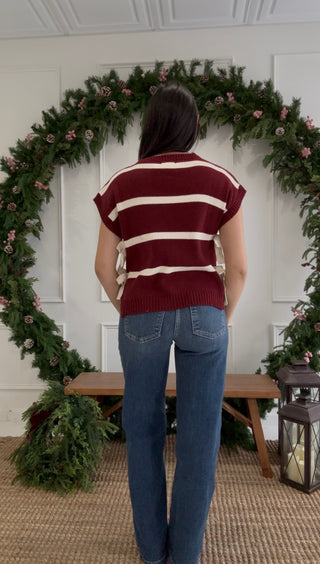 Sugarplum Stripes Sweater Tank