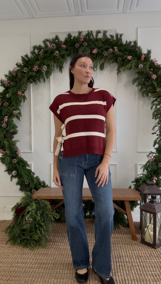 Sugarplum Stripes Sweater Tank