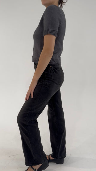 Smokey Ridge Mid Rise Straight Western Seam Jean By Judy Blue