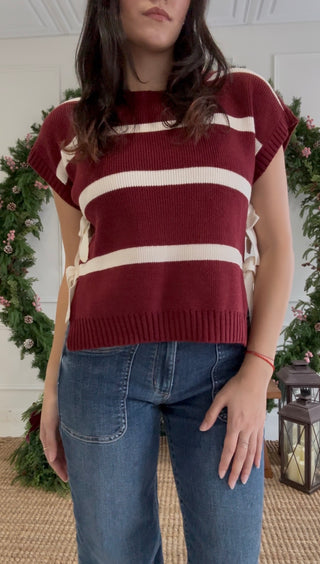 Sugarplum Stripes Sweater Tank