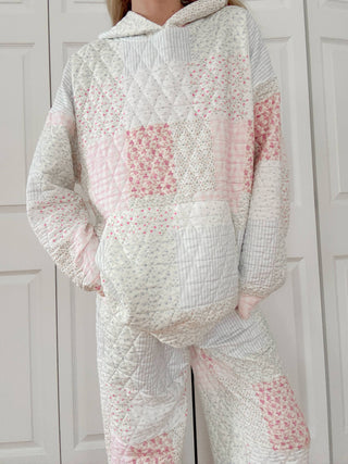 Sweetheart Quilted Pastel Hoodie