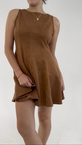 Autumn Muse Suede Dress