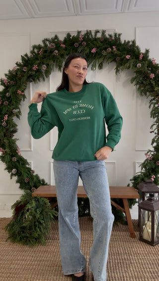 Curfew Queen Crewneck - Green