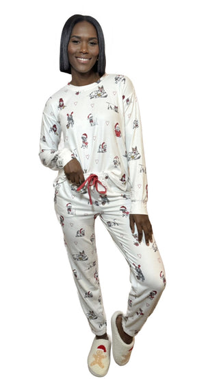 PJ SALVAGE - Christmas Pup Pajama Set