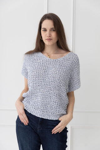 Salt & Sky Crochet Sweater