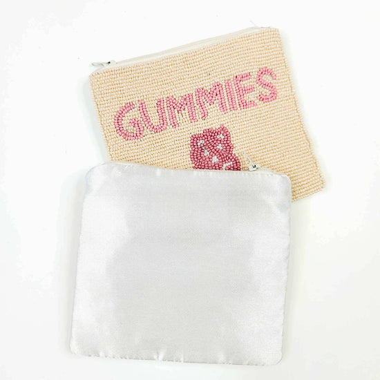 Gummies Beaded Coin Purse, Seed Bead Bag, Makeup Bag