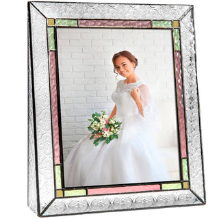 Stained Glass Wedding Picture Frame: 5x7 Vertical