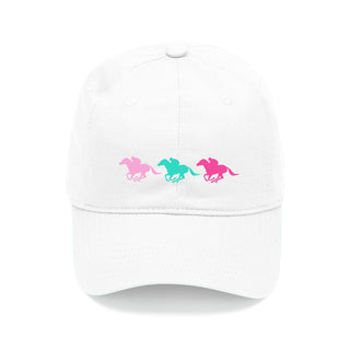 Horse Embroidered White Cap