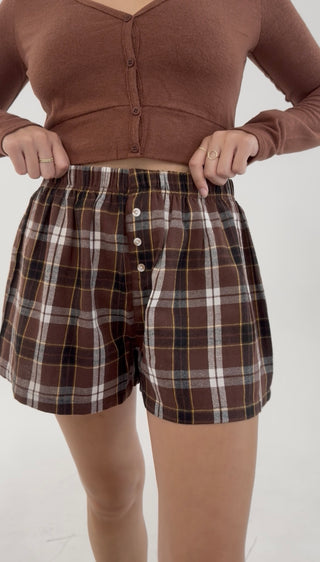 Campfire Cutie Shorts - Brown