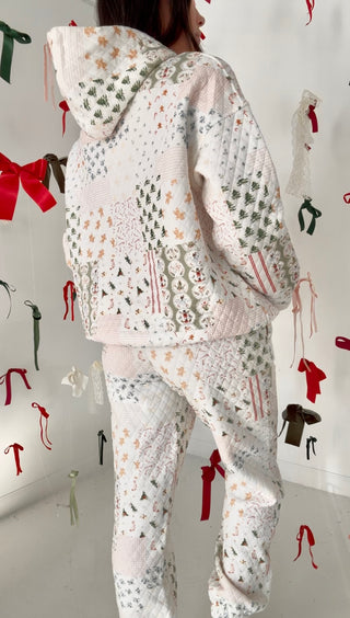 Holly Jolly Quilted hoodie