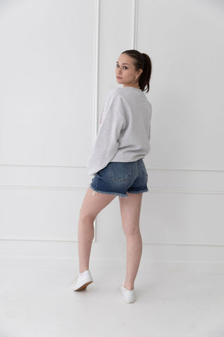 America Coquette Bow Oversized Sweatshirt