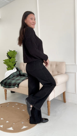 Midnight Muse High Waist Retro Wide Jean By Judy Blue