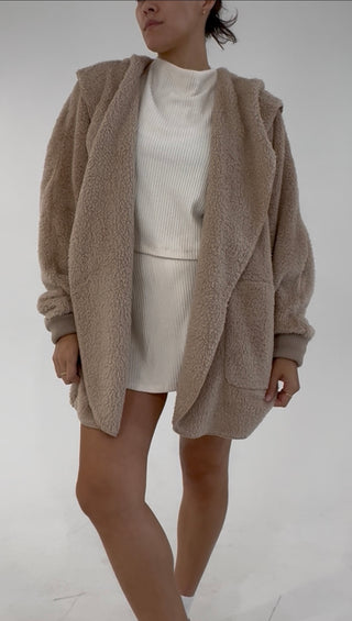 Snuggle Season Cardigan - Taupe