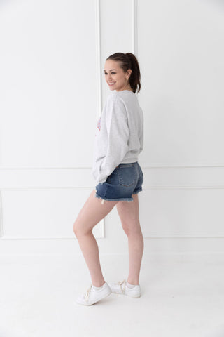 America Coquette Bow Oversized Sweatshirt