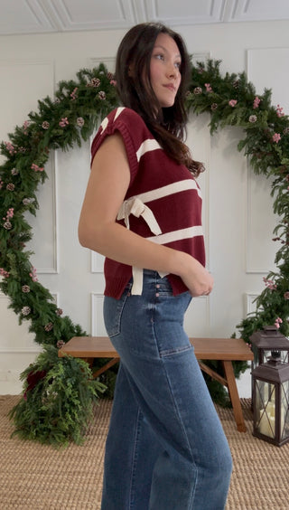 Sugarplum Stripes Sweater Tank