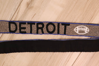 Spirit Time Beaded Strap - Detroit Football