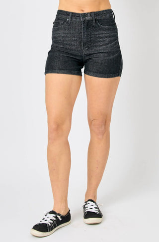 Fireside Tummy Control Shorts by Judy Blue