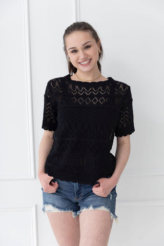 Black Magic Knit Top