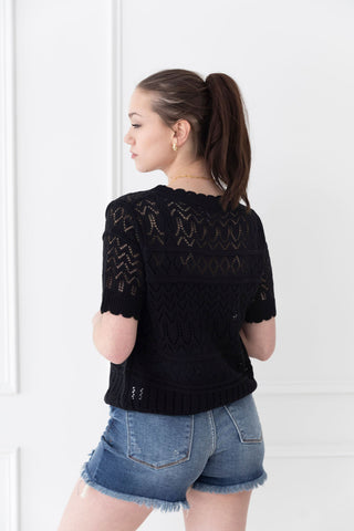Black Magic Knit Top