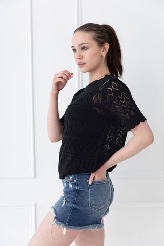 Black Magic Knit Top