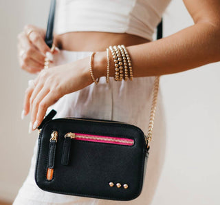 Black Saddle Crossbody