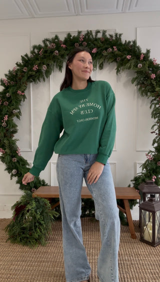 Curfew Queen Crewneck - Green