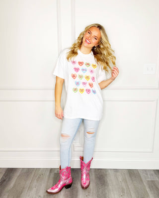 Candy Hearts Era Tee