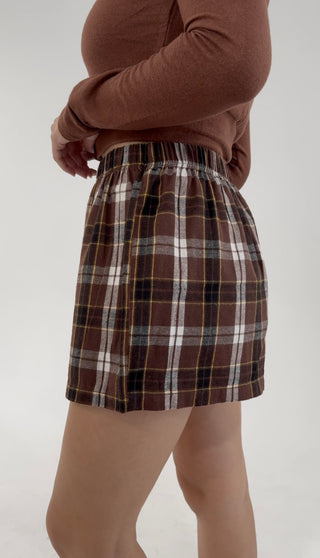Campfire Cutie Shorts - Brown
