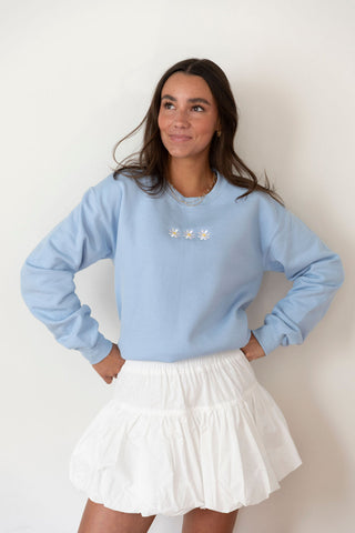 Daisy Dazzler Embroidered Sweatshirt