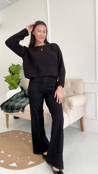 Midnight Muse High Waist Retro Wide Jean By Judy Blue