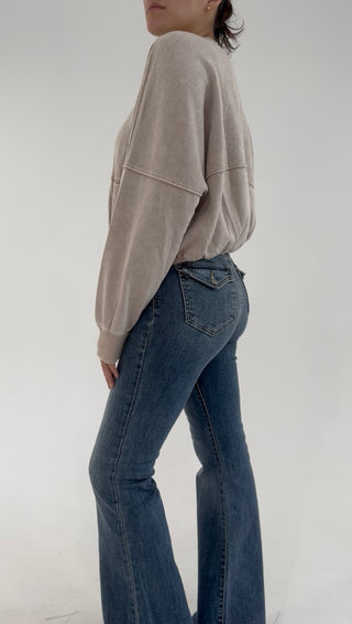 Off Duty Zip-Up Jacket - Beige