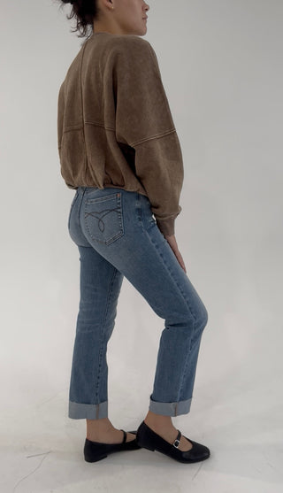 Golden Hour Cuffed Boyfriend Jean by Judy Blue