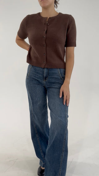 The Bookclub Cardigan - Brown