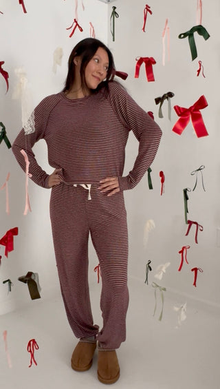Drift Away Lounge Pants - Red