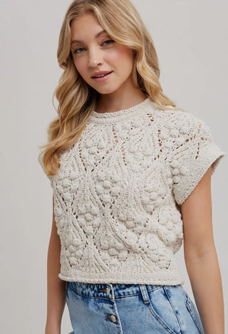 Feel So Fancy Knit Sweater - Cream