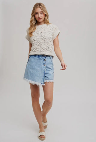 Feel So Fancy Knit Sweater - Cream