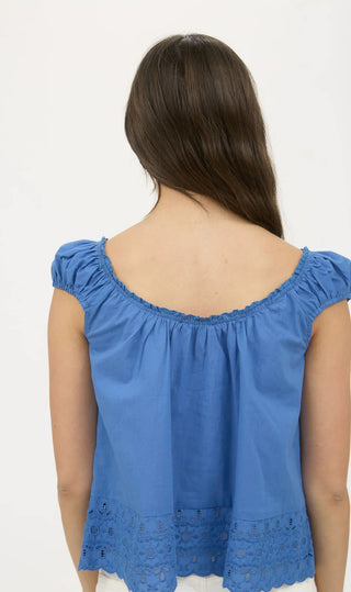 Willow Eyelet Button Down Blouse