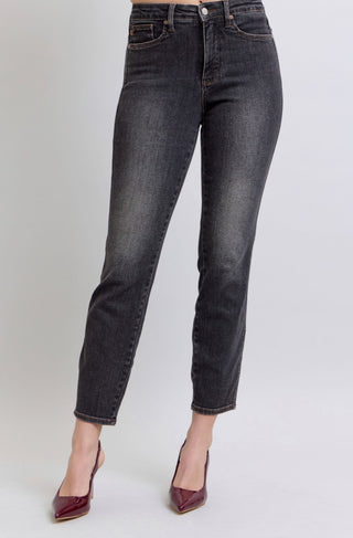 Judy Blue Black Beauty Tummy Control Slim Denim Jeans