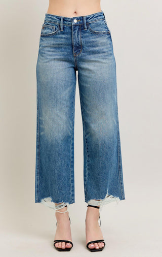 Free Spirit Rigid Magic Wide Crop Jean By Judy Blue