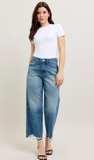 Free Spirit Rigid Magic Wide Crop Jean By Judy Blue