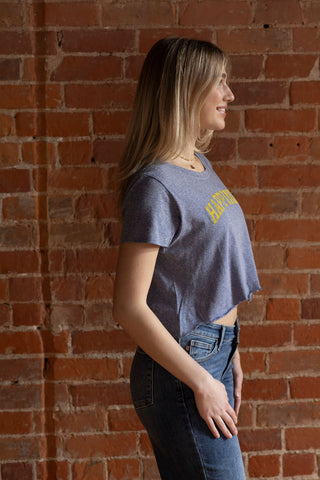 Happiness Graphic Crop Tee