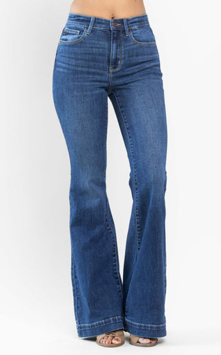 Judy Blue high waisted wide hem flare jeans