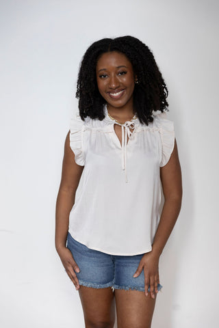 Magnolias Market Cream Blouse