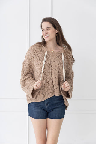 Mocha Mama Oversized Pullover Sweater