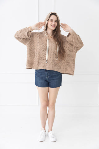 Mocha Mama Oversized Pullover Sweater