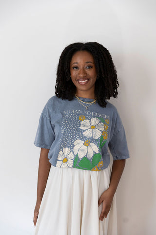 No Rain, No Flowers Graphic Tee