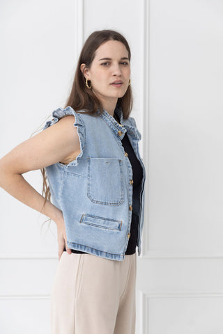 Remember Me Ruffle Denim Jacket