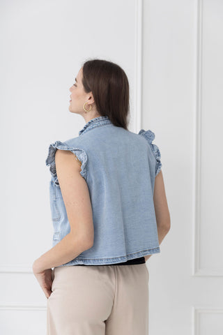 Remember Me Ruffle Denim Jacket