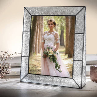 Vintage Glass Picture Frame: 4x6 Horizontal