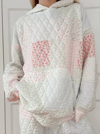 Sweetheart Quilted Pastel Hoodie